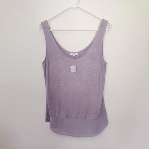 NWT Mauriecs Tank Top and sheer waistline and bottom back.